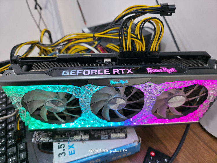 کارت گرافیک RTX 3080 game rock palit